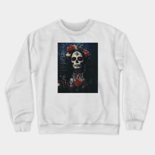 Santa Muerte Vintage Painting Crewneck Sweatshirt